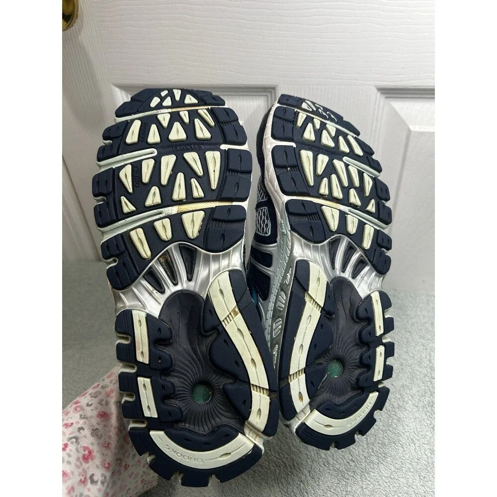 Brooks Ariel 14 Women’s Running Shoes Navy Blue Silver Size 10.5 B Medium
